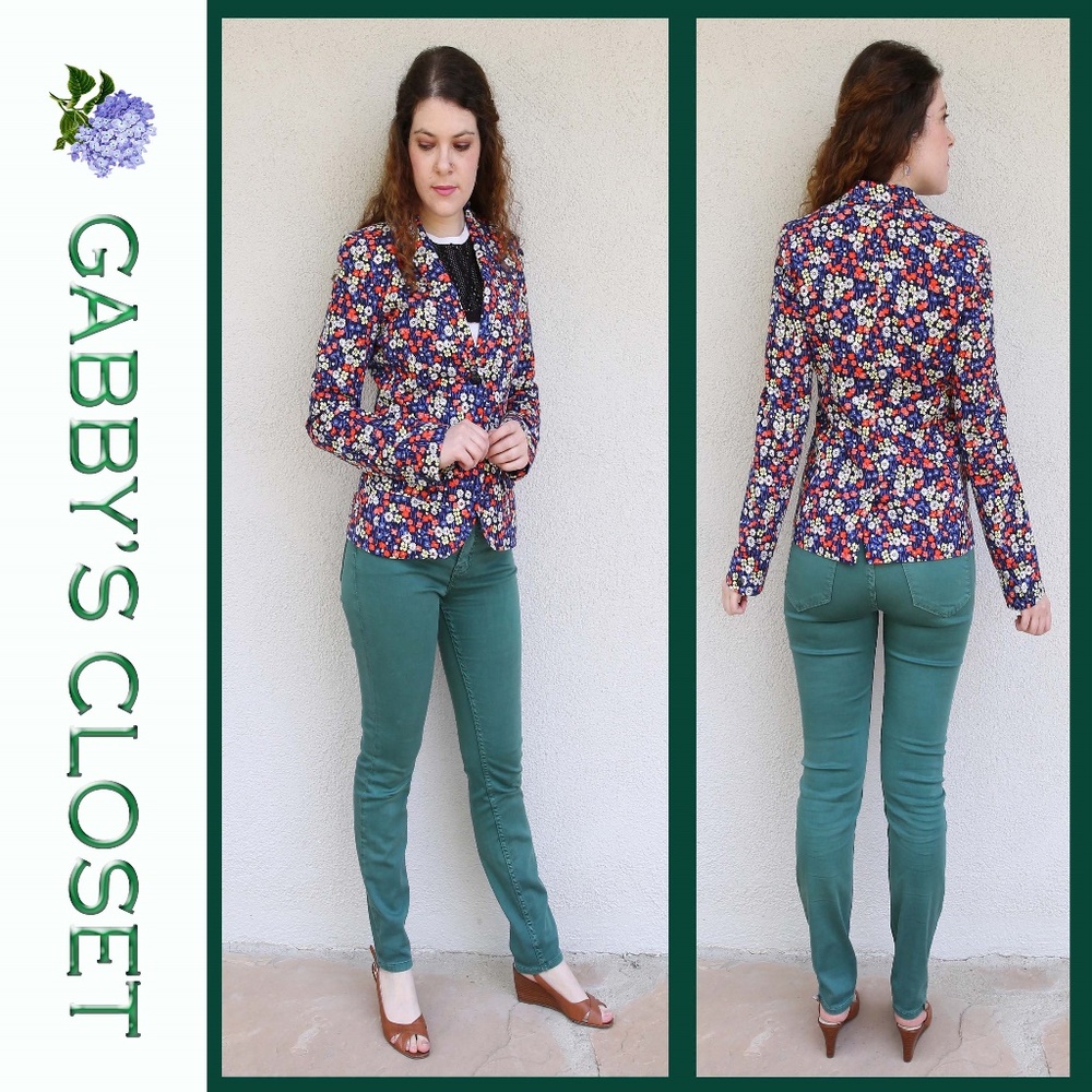 QMack Floral Blazer size 0
